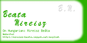 beata mireisz business card