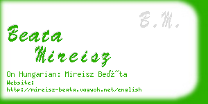 beata mireisz business card